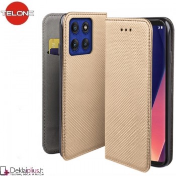 Telone atverčiamas dėklas - auksinės spalvos (Motorola Edge 60 Pro) Telone atverčiamas dėklas - auksinės spalvos (Motorola Edge 60 Pro)
